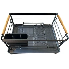 16x10x9 Over Sink Dish Drying Rack Stainless Steel Kitchen Shelf Cutlery Drainer