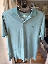 Light blue short sleeve polo shirt