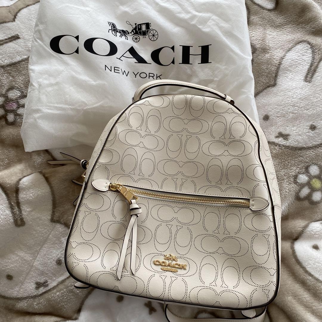 Excellent condition COACH backpack bag white