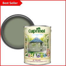 5L Cuprinol Willow - Fast Drying Matte Garden Shades Paint, Eco-Friendly Choice