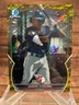 2023 Bowman Draft Chrome Jaison Chourio #BDC-164 Yellow Lunar Crater /75