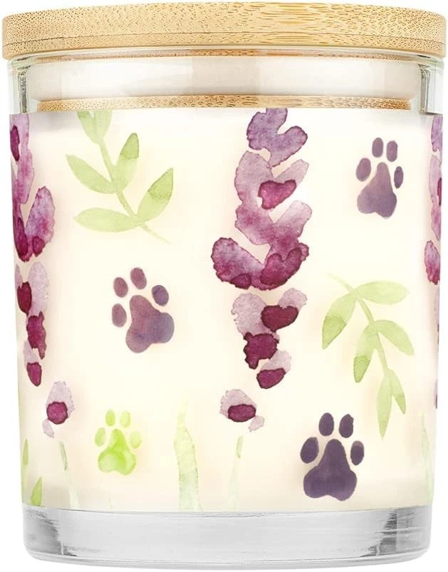 Clean Burning Soy Candle Set for Pets - Aromatherapy in Fresh Citrus & Lavender - Image 4 of 4