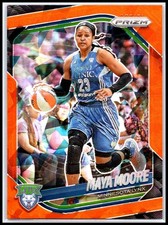 2025 Panini Prizm WNBA #135 Maya Moore Ice Orange Prizms Minnesota Lynx
