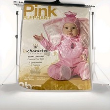 Incharacter Costume - Infant Pink Elephant Costume - 1 Set