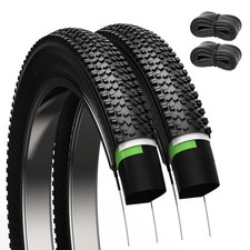 Mountain Bike Tires 24/26x1.95 Inch 2-Pack - Puncture-Resistant & Wear-Resist...