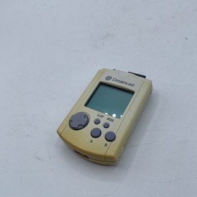 Official Sega Dreamcast VMU Visual Memory Unit White/UVDamage Tested Working