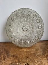 Vintage Mid-Century Modern Bubble Glass Flush Mount Ceiling Light Shade 60s 29cm