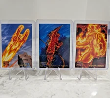 1995 Marvel Masterpieces  #43, 44, & 45 Human Torch