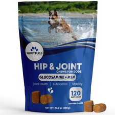 Hip and Joint Supplement for Dogs 120 Dog Chews - Advanced Chicken Flavor