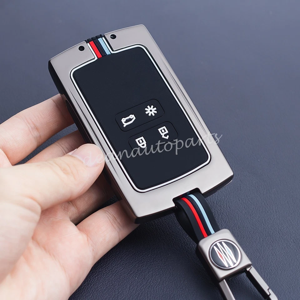 For Renault Clio Arkana Kiger Captur Austral Metal Car Key Fob Chain Case Cover - Image 3 of 4
