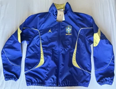 Nike Air Jordan x Brazil National Team Anthem Soccer Jacket IF3896-417 Men Sz: L - Image 1 of 4