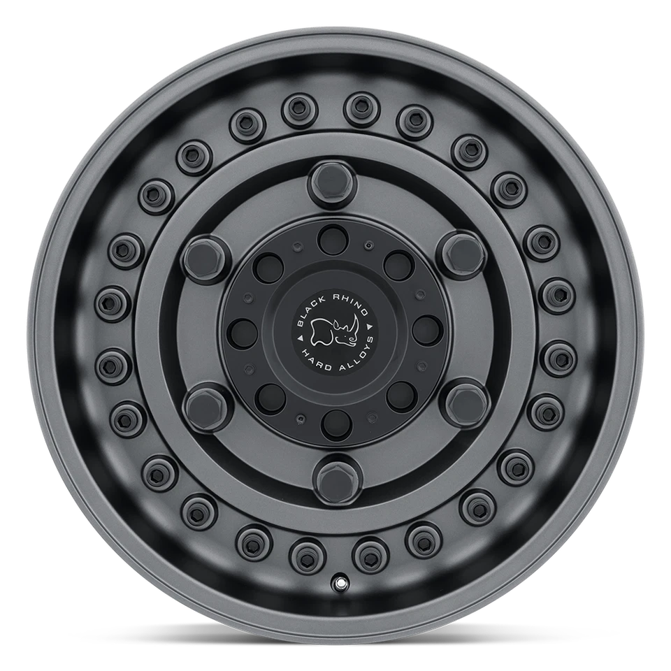 Pistola Black Rhino Armory 17x9,5 5x5 5x5,5 rueda negra llanta elevada para camión de 17"-18 mm Foto 3 de 4