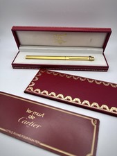 Penna A Sfera Cartier Paris Trinity Placcata Oro 