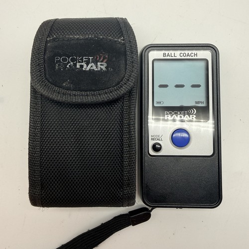Pocket Radar Ball Coach PR1000-BC Baseball/Softball Golf Radar Gun with Case