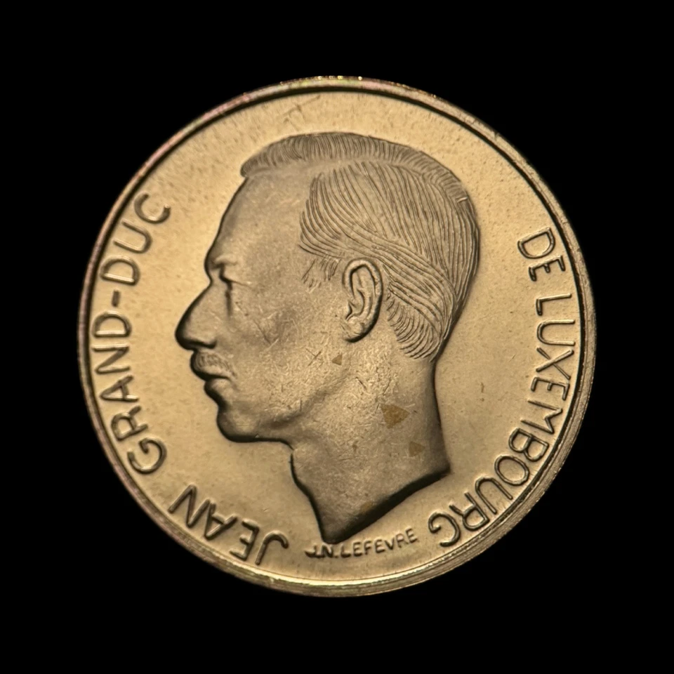 LUXEMBOURG. 1992, 5 Francs - Groussherzogtum Lëtzebuerg, Grand Duke Jean RARE 2 - Image 2 of 3