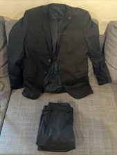   Zara Man Basic Mens Suit Black Boys Size EU 38 EU 50  