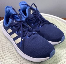 Adidas Cloudfoam Pure Women Blue Running Lightweight Sneakers Midsole Shoe Sz.8