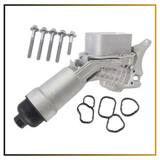 Engine Oil Cooler Filter Housing w/ Sensor & Gaskets fits 2017-2023 BMW Aluminum