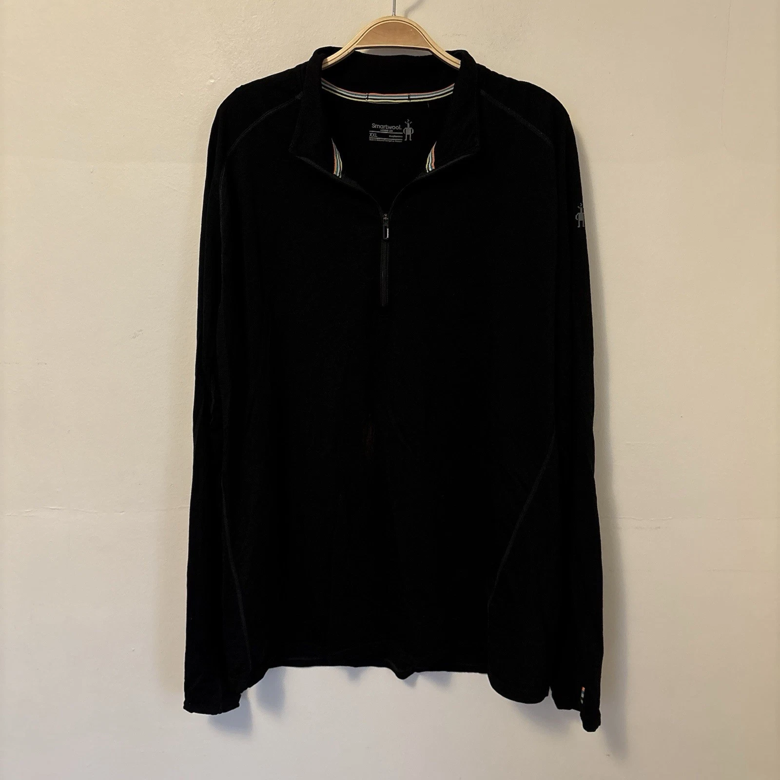 Smartwool Men's 100% Merino Wool Sport 150 1/4 Zip XXL Base Layer Black - Desc
Opens in a new window