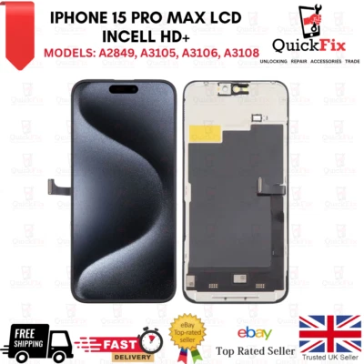 Apple iPhone 15 Pro Max Screen Replacement LCD OLED 3D Touch digitizer