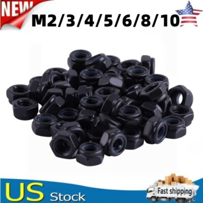 M2 M3 M4 M5 M6 M8 M10 Hex Nuts Self-Lock Nuts Nylon Inserted Hex Lock Nuts
