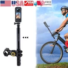 Motorcycle Bike Invisible Selfie Stick Handlebar Mount for Gopro DJI Insta360
