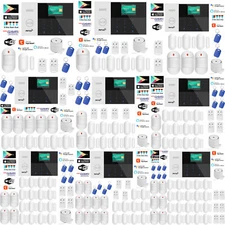 V07 APP WiFi IP GSM Wireless Home Security Alarm System+Amazon Alexa+Google Home