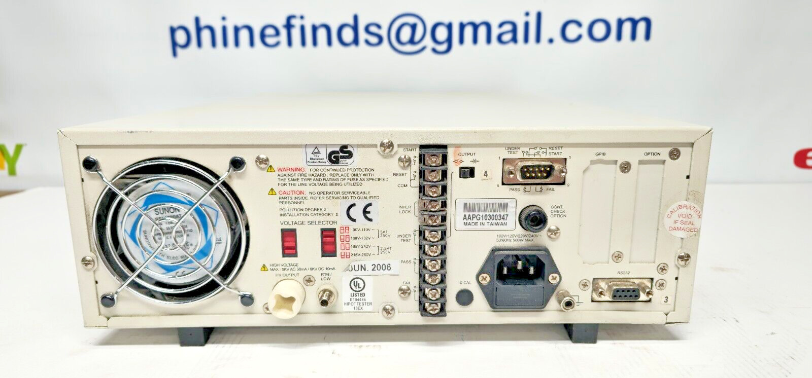 QuadTech Guardian 1030 AC/DC/IR Hipot Tester