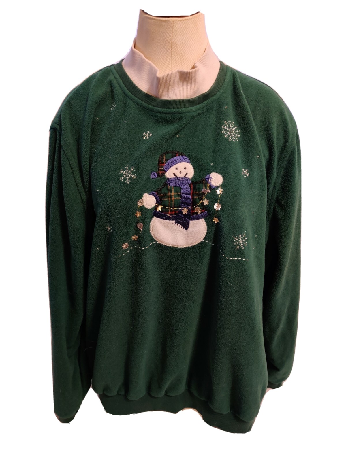 ALFRED DUNNER 2XL Green Solid CHRISTMAS 