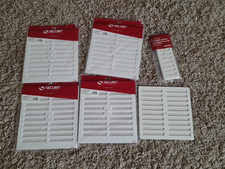 SECURIT PLASTIC X 6 VENTS 9X9 AND 225MMX75MM