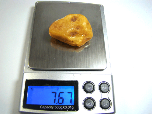Natur Bernstein #2 Butterscotch 45 x 38mm Natural Baltic Amber 7,67g - Bild 2 von 5
