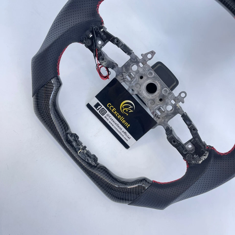 Volante de fibra de carbono real Accord para 11ª generación Honda civic (FL5)/12ª generación Foto 3 de 4