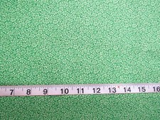 1 yd 100 Cotton Fabric Green with Small Green/Light Green Flowers All Over