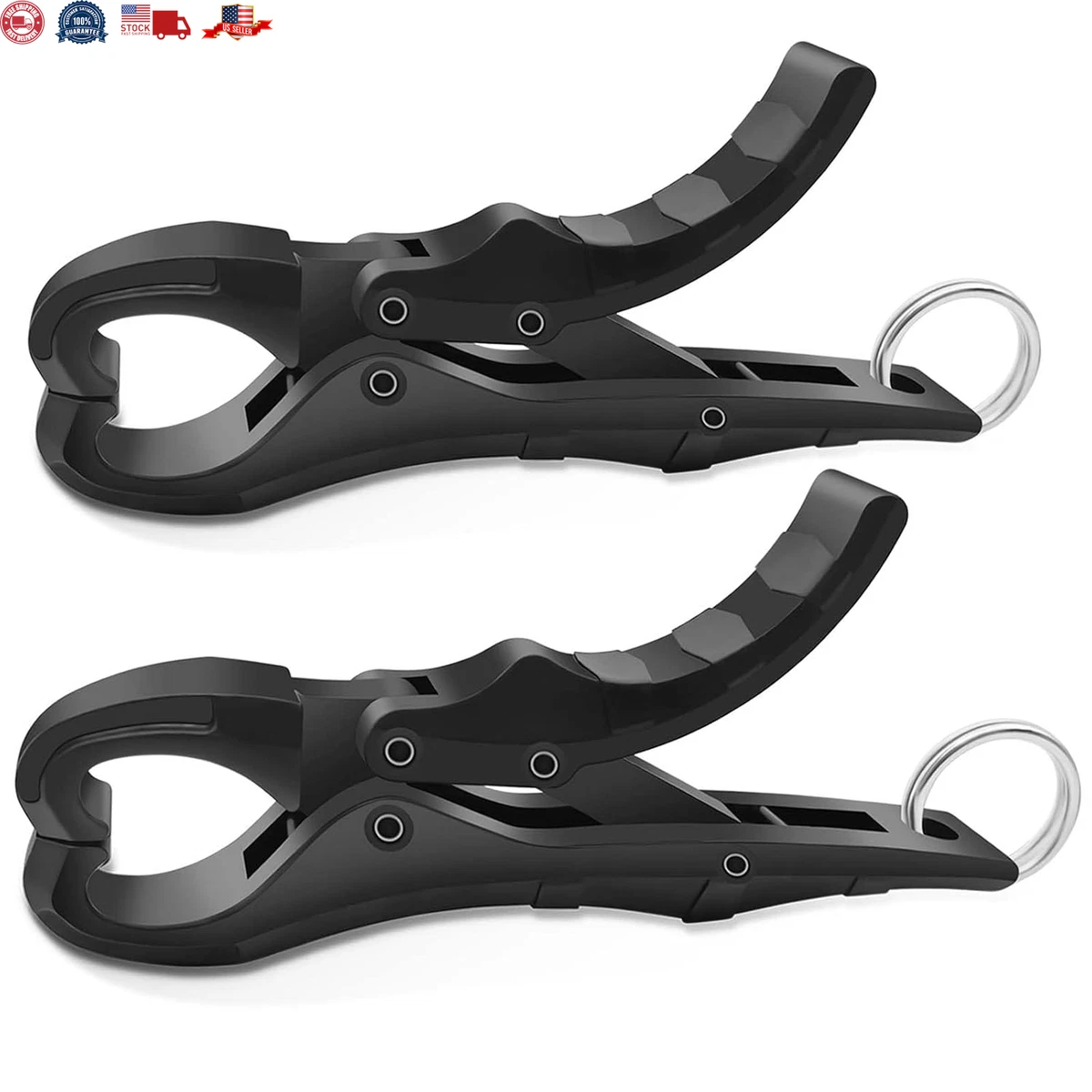 4.5'' Fish Lip Gripper, Digital Scale Hook Non-Puncture Replacement Clamp - 2
