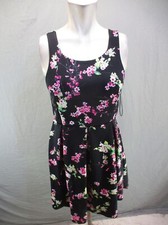 EXPRESS Size 10 Womens Multicolor Round Neck Back Cutout Sleeveless Dress 528