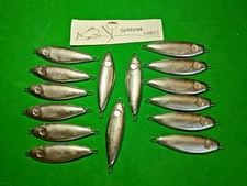 15  - 1.5 OZ SHAD Fishing Jigging Casting Lead Slab Spoon Lures Fresh Saltwater