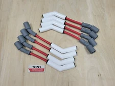 Ceramic MSD LS Spark Plug Wire Set 45* Corvette Camaro SS GMC Sierra Silverado