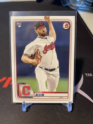 2020 Bowman Base #35 Logan Allen RC - Cleveland Indians