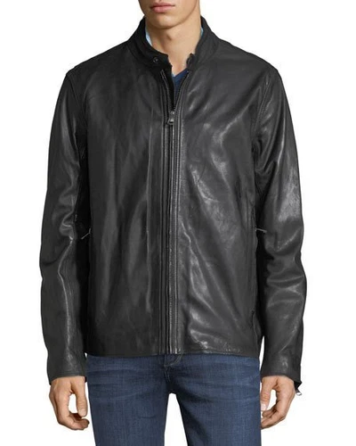 Andrew Marc Rhinecliff Genuine Leather Jacket, Stand collar, Large, $580 NWT video thumbnail