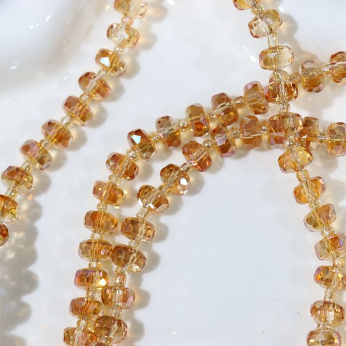Handmade jewelry with 8mm wheel crystal loose bead through-hole cut surface - Picture 38 of 67
