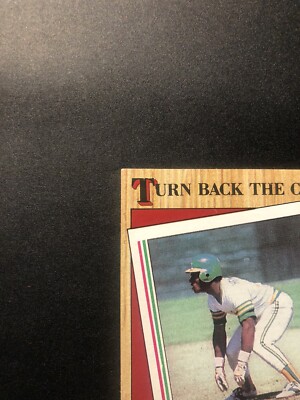 1987 Topps Turn Back the Clock 1982 #311 Rickey Henderson Error 1987 Topps Turn Back the Clock 1982 #311 Rickey Henderson Error