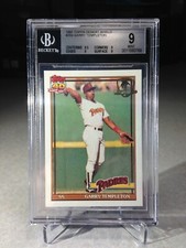 1991 Topps Desert Shield Garry Templeton #253 - BGS 9 - San Diego Padres