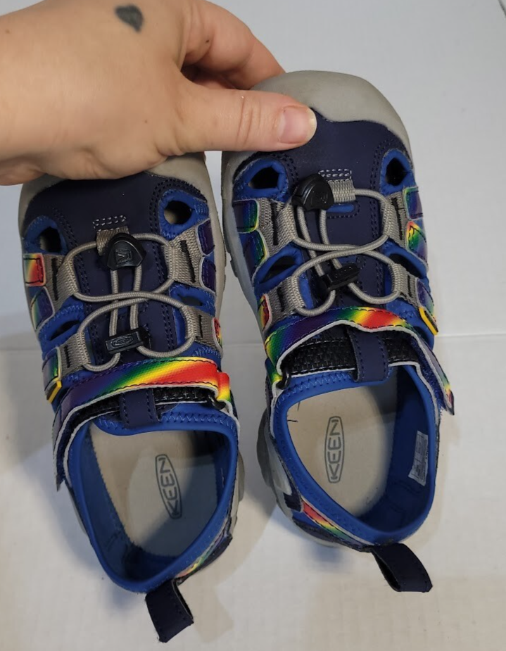 Sandalo Keen bambino 13 blu Rainbow Creek casual campeggio scarpa acqua spiaggia escursione