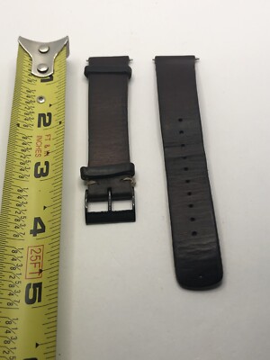 Skagen Watch Parts 2 Piece Leather Band W/Clasp Brown PY219
