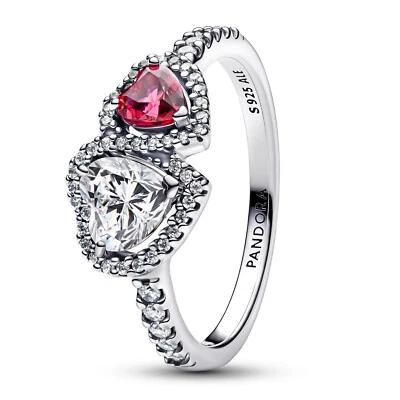 PANDORA Schmuck Damen Silber-Ring Halo Herzen 193662C01 - Bild 1 von 2