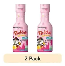 (2 pack) Samyang Carbo Buldak Korean Spicy Hot Chicken Flavor Sauce, 7oz, Bottle