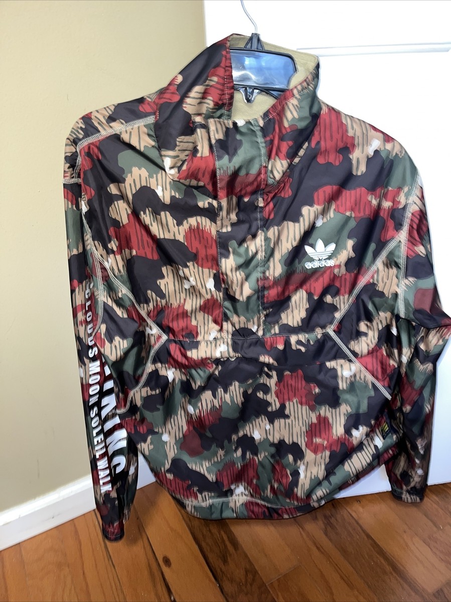 Adidas x Pharrell Williams Hu Hiking Camo Windbreaker Anorak