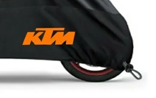 Cubierta antipolvo KTM Duke 250. Negro con logo naranja. USA envío gratis Foto 3 de 4
