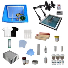 Silk Screen Printing Press Materials Package Ink Coater Printing Kit DIY Shirt