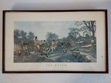 Vintage John Frederick Herring's ''Death'' Print ''Fox-Hunting Scenes''